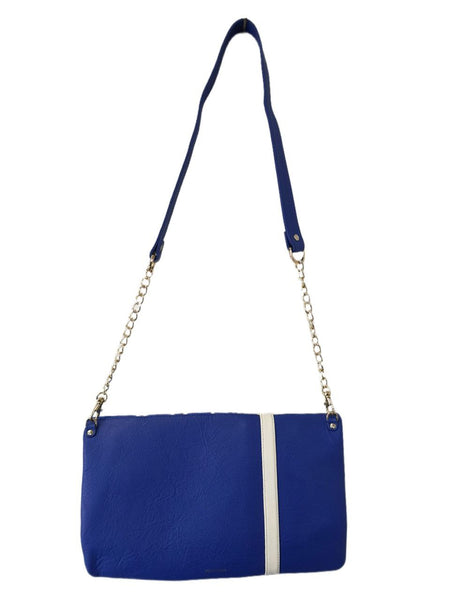 POPINJAY Women's Blue Kubic Large Clutch #PY203 13'x8' One Size NWT