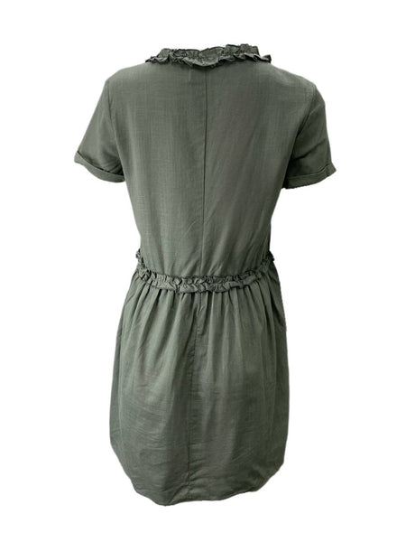 LOST IN LUNAR Women's Khaki Kyree Mini Dress Size US 4 NWT