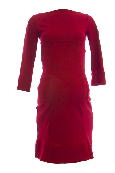 OLIAN Maternity Women's Lined Bodice Boat Neck Sheath Dress $145 NEW