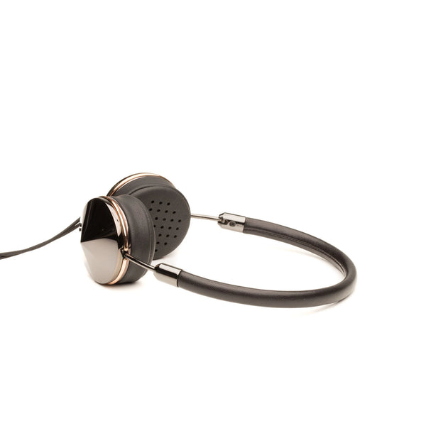 Frends Layla Black Leather On-Ear Headphones Bundle - Black Frequency