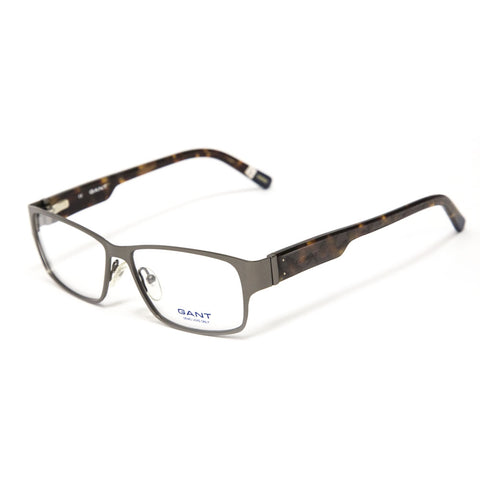 Gant Leopold Rectangular Eyeglass Frames 54mm - Satin Gunmetal NEW