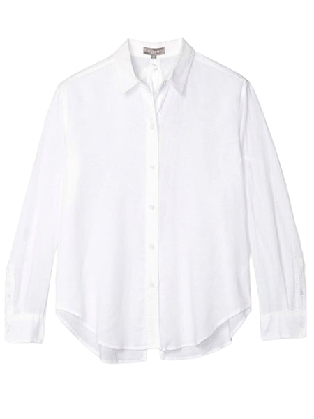 DL1961 Women's White Metropolitan Button Down Tie-Back Top NWT