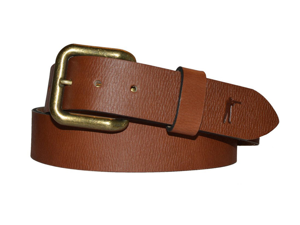 BALL AND BUCK Men's Signature Leather Last Belt You'll Ever Buy $118 NWOT
