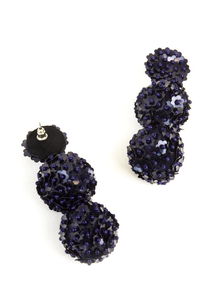 ROBERTA ROLLER RABBIT Women's Lat Tiered Ball Drop Earrings $38 NEW