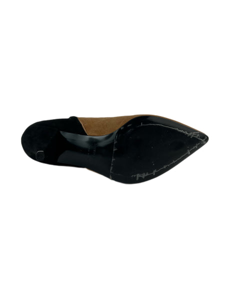 Marina Rinaldi Women's Cammello Leccio Kitten Heel Suede Ankle Boots NWB