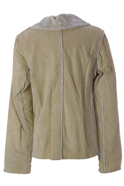 LUCIANO ABITBOUL Lenny Beige Two-Button Blazer Style Lined Jacket Sz L $649 NEW