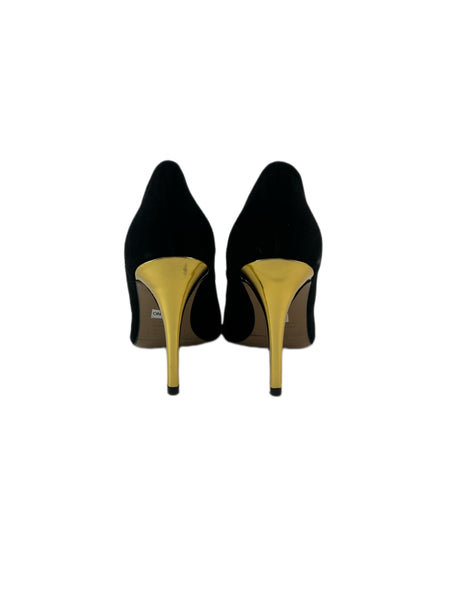 Marina Rinaldi Women's Nero Leoncino High Heel Suede Pumps NWB