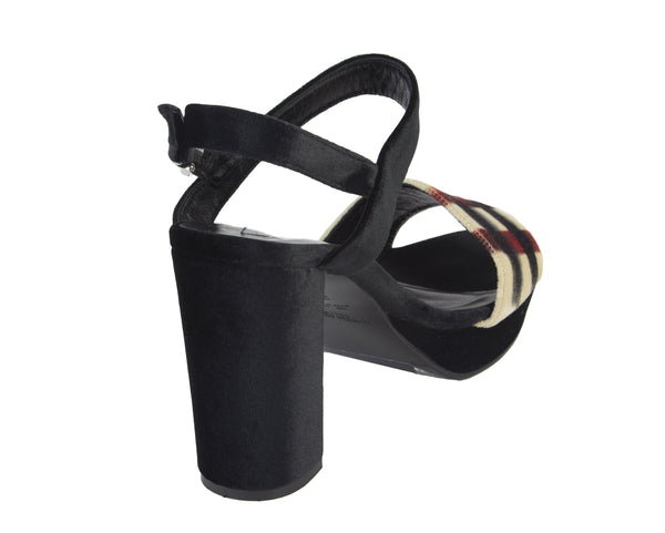 Marina Rinaldi Women's Leonida Velvet Platform Heels, Black