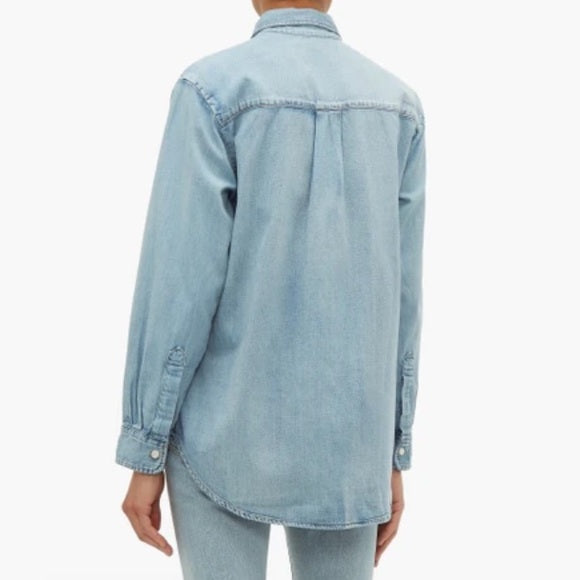 LEVI'S Women's Light Release 04 Blue Denim Shirt $80 NWT