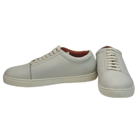 ONTO Men's White Lewis Sleek Lace Up Sneakers #Lws NWB