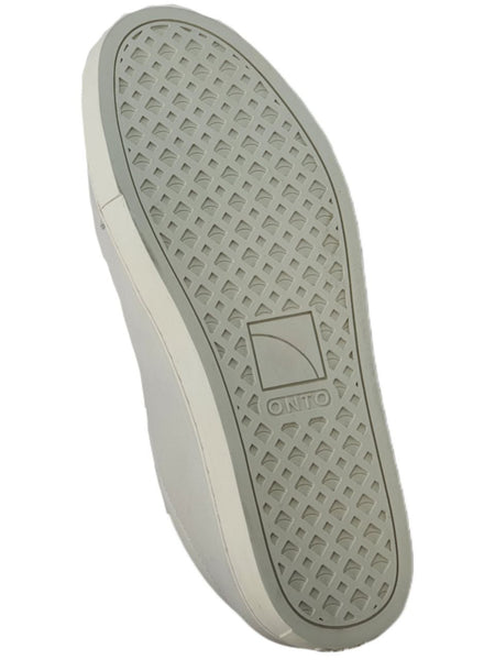 ONTO Men's White Lewis Sleek Lace Up Sneakers #Lws NWB