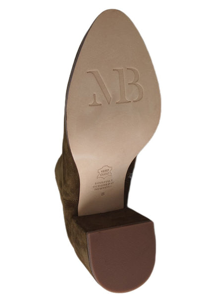 MATT BERNSON Women's Brown Lido Suede Ankle Booties #MB166 NWB