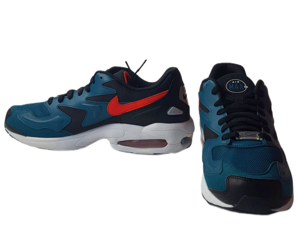 NIKE Men's Black Air Max 2 Light Sneakers #AO1741 12 NWB