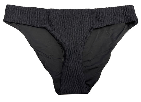 ONIA X KITH Women's Black Lily Bikini Cut Textured Swimsuit Bottoms NWT