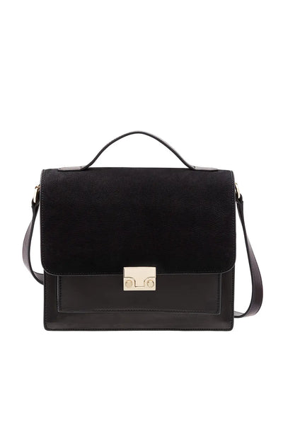 LOEFFLER RANDALL Black Minimal Medium Rider Shoulder Bag $495 NWT