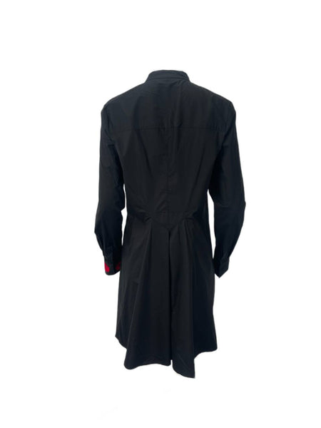 DEREK LAM Women's Black Embroidered Button Dress #M23 8 NWOT