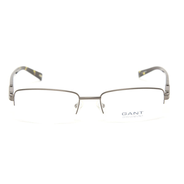 Gant Morris Semi-Rimless Metal Eyeglass Frames 56mm - Satin Gunmetal NEW