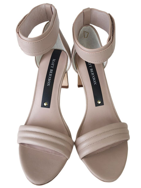 MATT BERNSON Women's Pink Blush Leather Meredian II Sandal #MB162 6 NWB