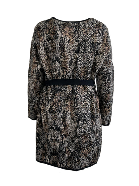 Marina Rinaldi Women's Brown Malibu Knitted Belted Cardigan Size XL NWT