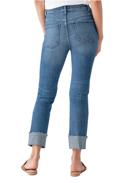 DL1961 Women's Monclair Mara Ankle High Rise Instasculpt Straight Jeans Size 27