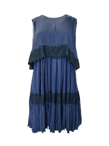Max Mara Women's Blue Marca Shift Dress Size 8 NWT