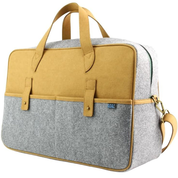 M.R.K.T. Men's Grey Martin Briefcase #222190B 18'x6'x12' One Size NWT