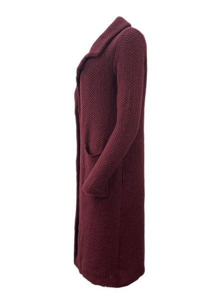 LOST IN LUNAR Women's Merlot Maya Cardigan Size US 4 NWT
