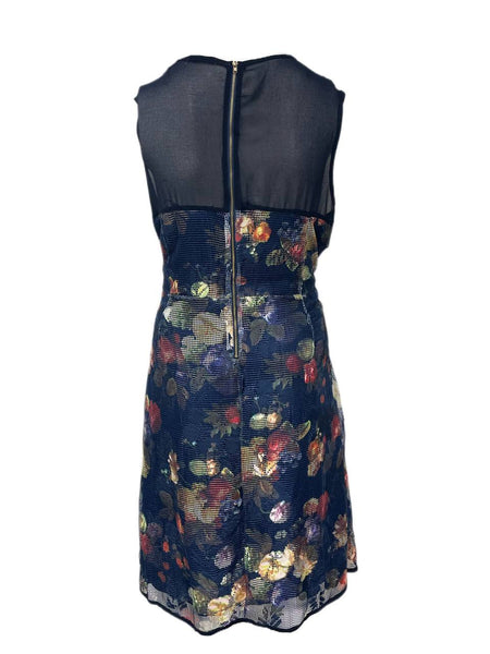 Standards & Practices Women's Plus Navyfloral Mesh Dress Size 20 NWT