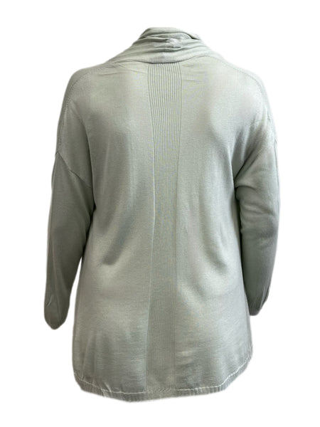 Marina Rinaldi Women's Green Mia Open Front Knitted Cardigan Size M NWT