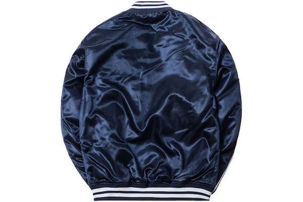 KITH X MITCHELL & NESS Men's Navy Classic Satin Jacket MNMA59PX XX-Large NWT