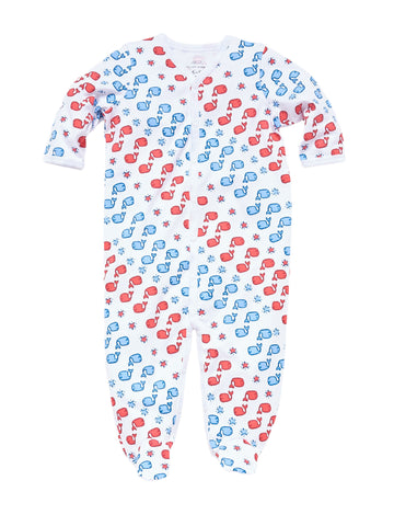 ROBERTA ROLLER RABBIT Unisex Baby Moby Star Footie Pajamas $55 NEW
