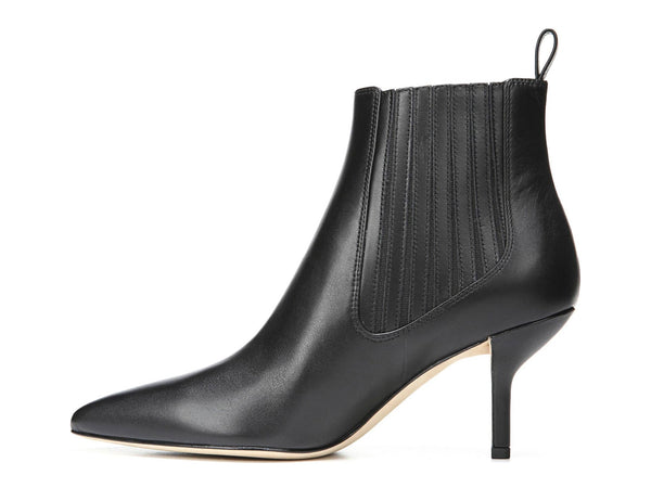 DIANE VON FURSTENBERG Women's Black Mollo Chelsea Bootie $348 NEW