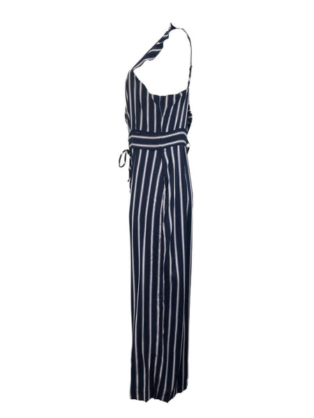 PARKER Women's Multistripe Sleeveless Jumpsuit Size 12 NWT