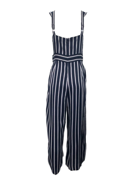 PARKER Women's Multistripe Sleeveless Jumpsuit Size 12 NWT
