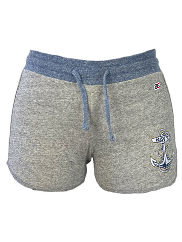 AMERICAN COLLEGIATE Women's Grey Navy Shorts #W021NA NWT