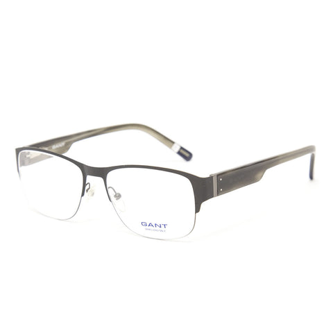 Gant Nicholas Semi-Rimless Oblong Eyeglass Frames 54mm - Satin Black NEW