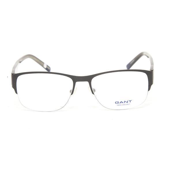 Gant Nicholas Semi-Rimless Oblong Eyeglass Frames 54mm - Satin Black NEW