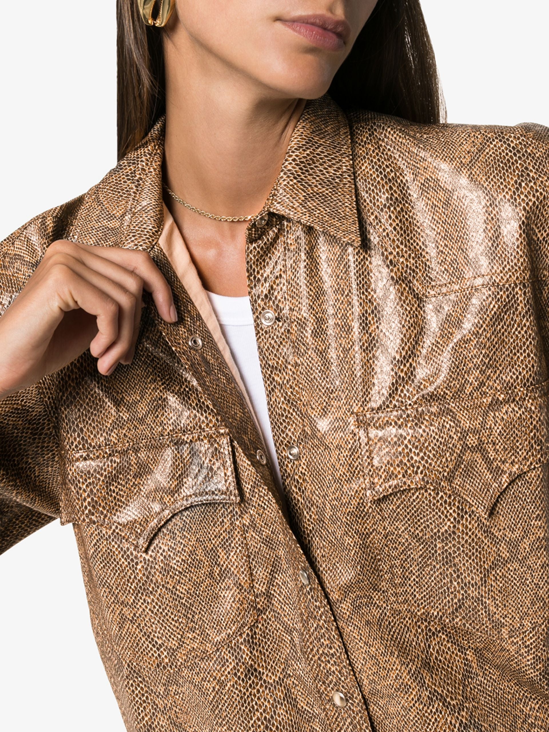 NANUSHKA ヴィーガンレザー シャツ NANUSHKA ヴィーガンレザー シャツ