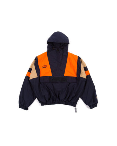 NAPAPIJRI Men's A-Huez Jacket, Navy/Orange, Small
