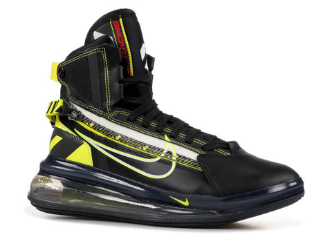 NIKE Air Max 720 Saturn All Star Qs Shoes, Black/Dynamic Yellow