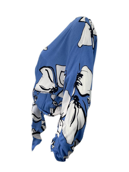 PARKER Women's Noelle Floral Tie Front Blouse Size L NWT