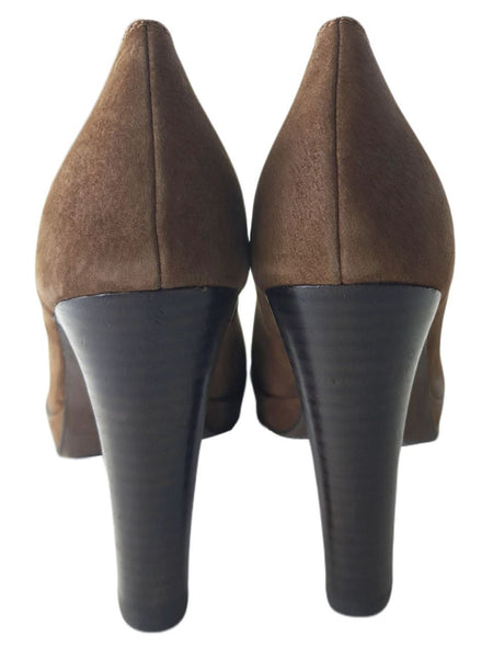 LIEBESKIND Women's Brown Nubuk 4 Inch Heel Pump #LK2011 NWOB