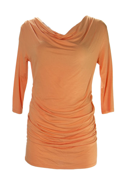 ANALILI Women's Cowl Neck 3/4 Sleeve Mini Dress O3684AA17 $155 NWT