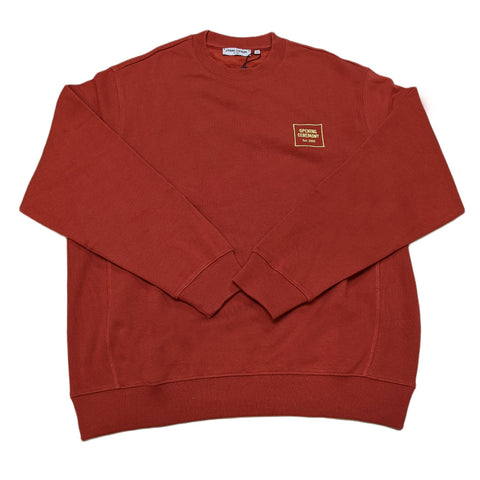 OPENING CEREMONY Men's Rust Mini Box Logo Sweatshirt Size Small $150 NWT