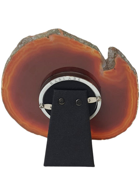 RABLABS Burnt Orange Agate Photo Frame #OS002 Approx. L 6" x W 5" NWOB