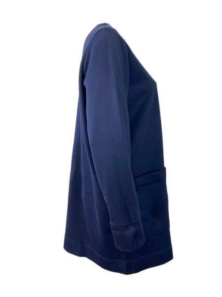 Marina Rinaldi Women's Navy Occupare Patch Pockets Zipper Jacket NWT