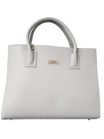 ONNA EHRLICH Women's Grey Heidi Luxury Satchel Structured Handbag #HDGr NWT