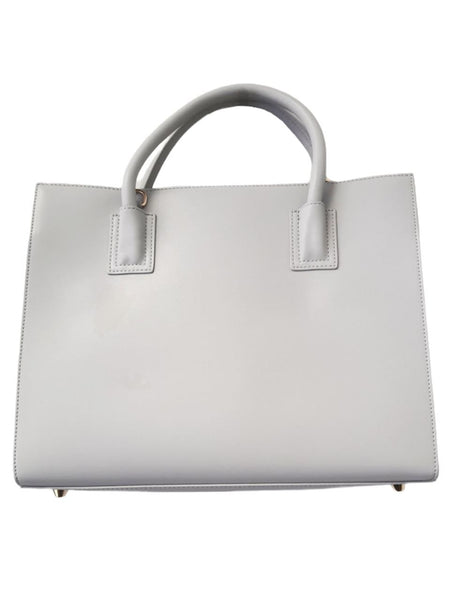 ONNA EHRLICH Women's Grey Heidi Luxury Satchel Structured Handbag #HDGr NWT