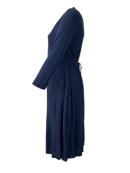 Marina Rinaldi Women's Navy Orlo Jersey Dress Size M NWT