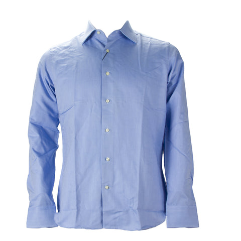 J. LINDEBERG Men's Ozzy Sheen Oxford Shirt, Blue, Sz 41/16"